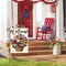 Patriotic 4th of July Floral Garden Flag 12x18 Inch Double Sided Outside, Memorial Day USA America Welcome Yard Outdoor Decoration